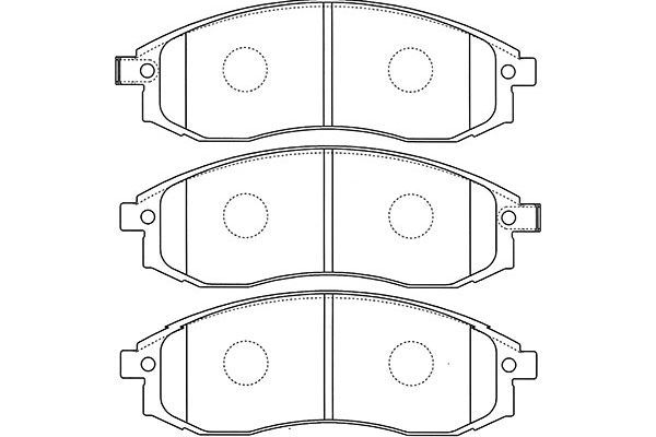 KAVO PARTS Комплект тормозных колодок, дисковый тормоз BP-5535